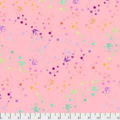 Tula Pink Baumwoll Designerstoff - Tula's True Colors - Fairy Dust - Blush