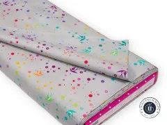 Tula Pink Baumwoll Designerstoff - True Color Graywork - Fairy Dust - Fog