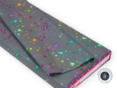 Tula Pink Baumwoll Designerstoff - True Color Graywork - Fairy Dust - Shadow