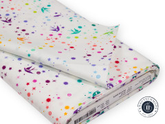 Tula Pink Baumwoll Designerstoff - Tula's True Colors - Fairy Dust - White (52cm-Rest)
