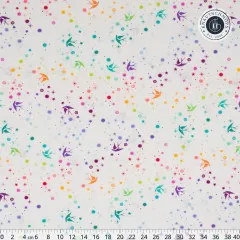 Tula Pink Baumwoll Designerstoff - Tula's True Colors - Fairy Dust - White