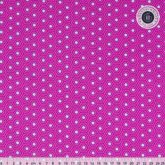 Tula Pink Baumwollstoff - True Colors - Hexy Rainbow - Thistle Tula Pink Baumwollstoff - True Colors - Hexy Rainbow - Thistle