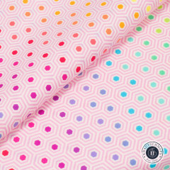 Tula Pink Baumwollstoff - True Colors - Hexy Rainbow - Shell Tula Pink Baumwollstoff - True Colors - Hexy Rainbow - Shell