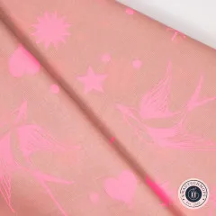 Tula Pink Baumwoll Designerstoff - Tula's True Colors - Neon Fairy Flakes - Nova
