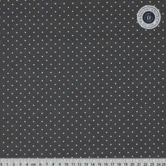 Tula Pink Baumwoll Designerstoff - True Color Graywork - Tiny Dots - Carbon
