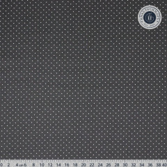 Tula Pink Baumwoll Designerstoff - True Color Graywork - Tiny Dots - Carbon
