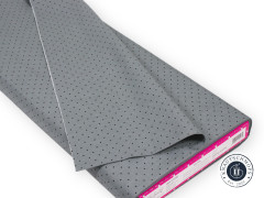 Tula Pink Baumwoll Designerstoff - True Color Graywork - Tiny Dots - Shadow
