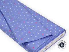 Tula Pink Baumwoll Designerstoff - Besties - Unconditional Love Bluebell