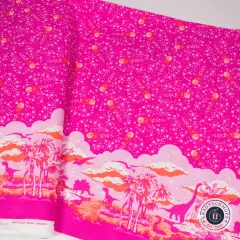 Tula Pink Baumwoll Designerstoff - ROAR! - Meteor Showers - Blush (110cm-Rest)