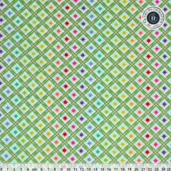 Tula Pink Baumwoll Designerstoff - ROAR! - Stargazer - Mint Tula Pink Baumwoll Designerstoff - ROAR! - Stargazer - Mint