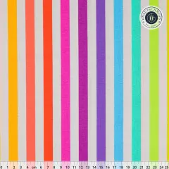 Tula Pink Baumwoll Designerstoff - True Color Graywork - Disco Stripe - Whisper