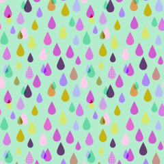 Tula Pink Baumwoll Designerstoff - Untamed - Rainfall Cosmic