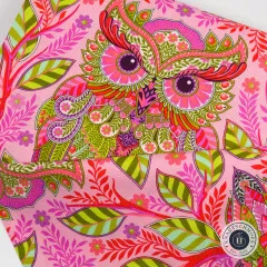 Tula Pink Baumwoll Designerstoff - Full Moon Forest II - Hootie Patootie Honey