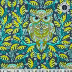 Tula Pink Baumwoll Designerstoff - Full Moon Forest II - Hootie Patootie Starlight