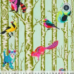 Tula Pink Baumwoll Designerstoff - Full Moon Forest II - Family Tree Enchanted Tula Pink Baumwoll Designerstoff - Full Moon Forest II - Family Tree Enchanted