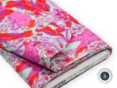 Tula Pink Baumwoll Designerstoff - Full Moon Forest II - Hoppy Go Lucky - Blossom