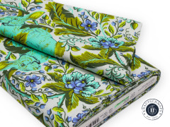 Tula Pink Baumwoll Designerstoff - Full Moon Forest II - Hoppy Go Lucky - Starlight (85cm-Rest)