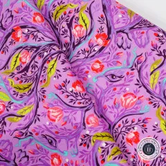 Tula Pink Baumwoll Designerstoff - Full Moon Forest II - Branch Manager - Blossom