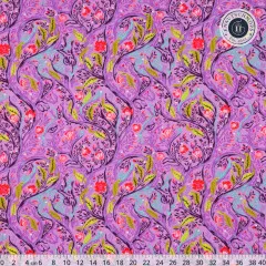 Tula Pink Baumwoll Designerstoff - Full Moon Forest II - Branch Manager - Blossom