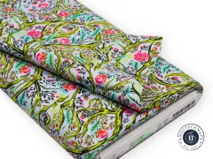 Tula Pink Baumwoll Designerstoff - Full Moon Forest II - Branch Manager - Starlight