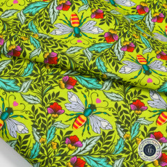 Tula Pink Baumwoll Designerstoff - Full Moon Forest II - Shake Your Honey Maker - Enchanted Tula Pink Baumwoll Designerstoff - Full Moon Forest II - Shake Your Honey Maker - Enchanted