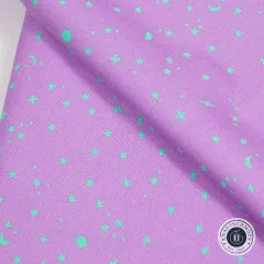 Tula Pink Baumwoll Designerstoff - True Colors - Space Sprinkles - Frozen Berry
