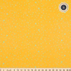 Tula Pink Baumwoll Designerstoff - True Colors - Space Sprinkles - Papaya