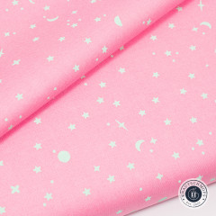 Tula Pink Baumwoll Designerstoff - True Colors - Space Sprinkles - Piglet Tula Pink Baumwoll Designerstoff - True Colors - Space Sprinkles - Piglet