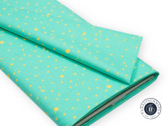 Tula Pink Baumwoll Designerstoff - True Colors - Space Sprinkles - Seaglass (90cm-Rest)