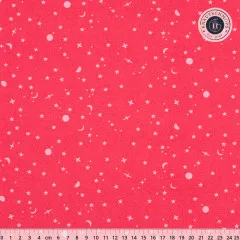 Tula Pink Baumwoll Designerstoff - True Colors - Space Sprinkles - Sunburn Tula Pink Baumwoll Designerstoff - True Colors - Space Sprinkles - Sunburn