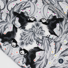 Tula Pink Baumwoll Designerstoff - Graywork - Huffin & Puffin - Whisper