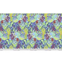 Tula Pink Baumwoll Designerstoff - Floral Reef - Reef What You Sew - Marine
