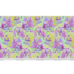 Tula Pink Baumwoll Designerstoff - Floral Reef - Reef What You Sew - Ultraviolet Tula Pink Baumwoll Designerstoff - Floral Reef - Reef What You Sew - Ultraviolet