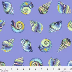 Tula Pink Baumwoll Designerstoff - Floral Reef - Lil Shelly - Marine Tula Pink Baumwoll Designerstoff - Floral Reef - Lil Shelly - Marine