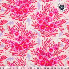 Tula Pink Baumwoll Designerstoff - Floral Reef - Shadow Sharks - Delphine