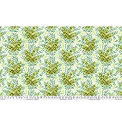 Tula Pink Baumwoll Designerstoff - Floral Reef - Shadow Sharks - Seagrass