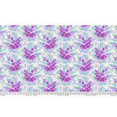 Tula Pink Baumwoll Designerstoff - Floral Reef - Shadow Sharks - Ultraviolet Tula Pink Baumwoll Designerstoff - Floral Reef - Shadow Sharks - Ultraviolet