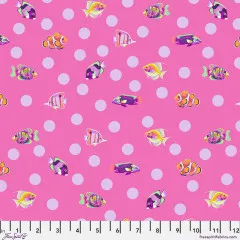Tula Pink Baumwoll Designerstoff - Floral Reef - School Crossing - Delphine Tula Pink Baumwoll Designerstoff - Floral Reef - School Crossing - Delphine