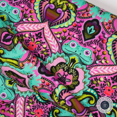 Tula Pink Baumwoll Designerstoff - Prince Charming - Frog Prince - Gumball