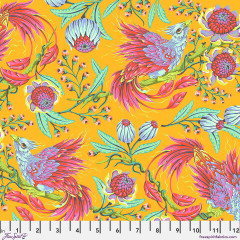 Tula Pink Baumwoll Designerstoff - Legendary - Hot Wings - Dandelion
