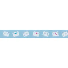 Ruby Star Society Webband 5/8" - Salutations - Envelopes in Sky