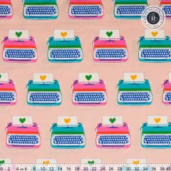 Ruby Star Society - Best Day Ever - Typewriters Novelty Kitsch Retro Vintage - Pink