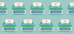 Ruby Star Society - Best Day Ever - Typewriters Novelty Kitsch Retro Vintage - Turquoise