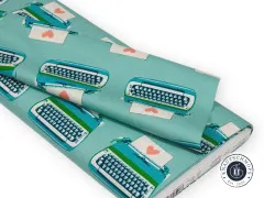 Ruby Star Society - Best Day Ever - Typewriters Novelty Kitsch Retro Vintage - Turquoise