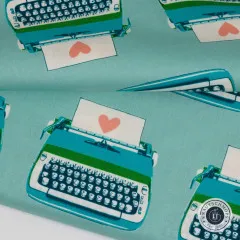Ruby Star Society - Best Day Ever - Typewriters Novelty Kitsch Retro Vintage - Turquoise