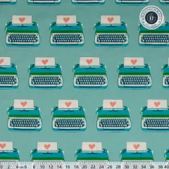 Ruby Star Society - Best Day Ever - Typewriters Novelty Kitsch Retro Vintage - Turquoise