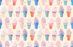 Ruby Star Society - Best Day Ever - Ice Cream Novelty Kitsch Retro Vintage - Metallic Natural