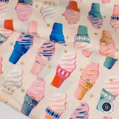 Ruby Star Society - Best Day Ever - Ice Cream Novelty Kitsch Retro Vintage - Metallic Natural