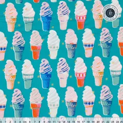 Ruby Star Society - Best Day Ever - Ice Cream Novelty Kitsch Retro Vintage - Metallic Turquois