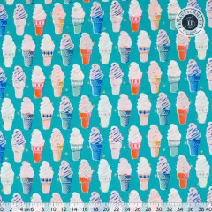 Ruby Star Society - Best Day Ever - Ice Cream Novelty Kitsch Retro Vintage - Metallic Turquois